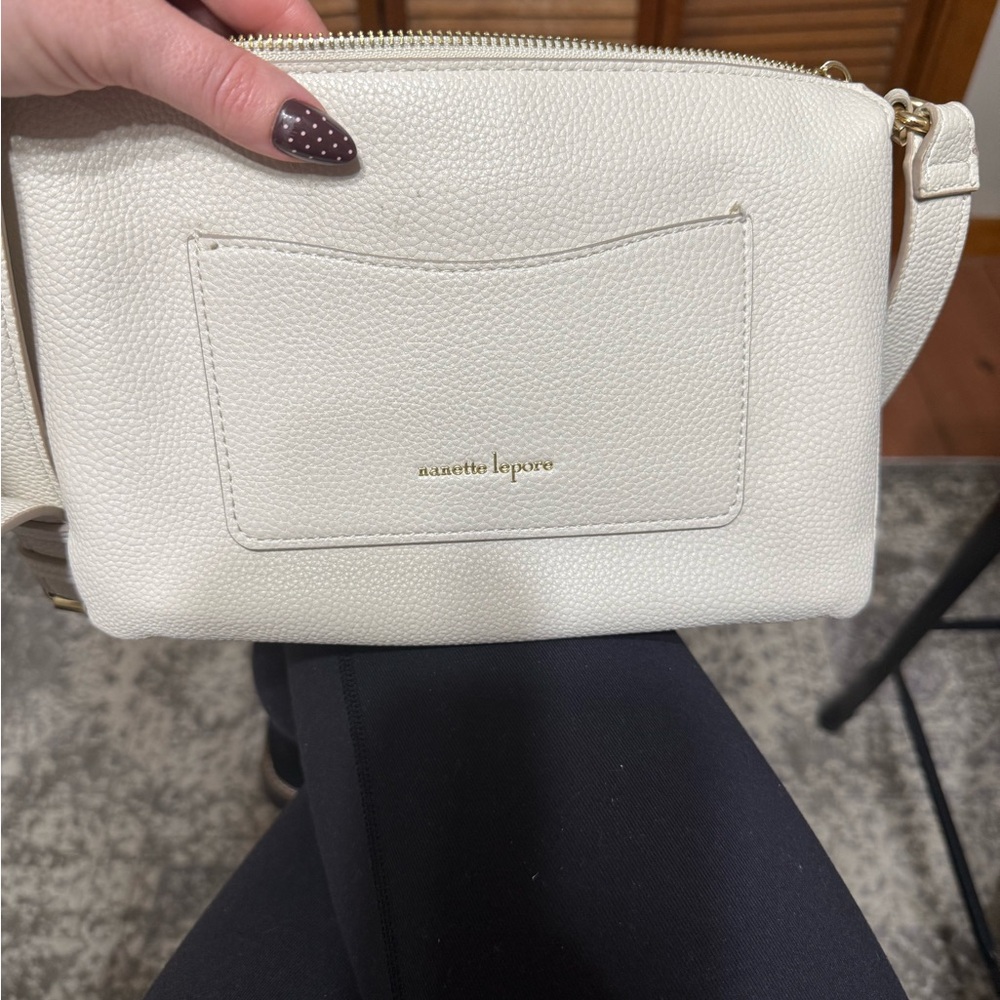 Nanette Lepore Cream Crossbody Bag
